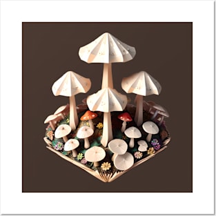 Mushrooms Posters and Art